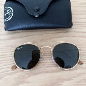 Ray-Ban Gold Double Bridge Sunglasses